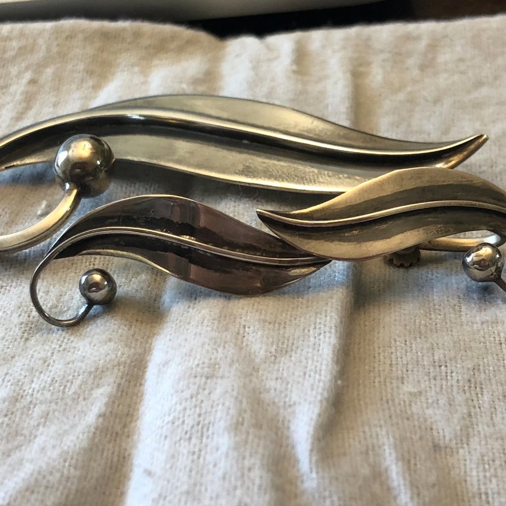 Vintage Sterling Silver Earring and Brooch Set